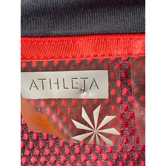 Athleta Red Full-Zip Womens Performance Jacket W/ Thumbholes & Back Reflective D - Picture 3 of 11